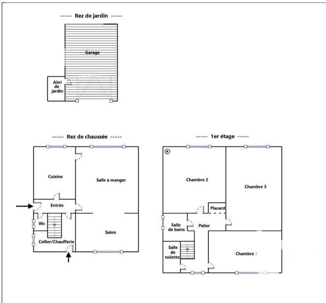 Maison - 104 m² - 5 pièces
