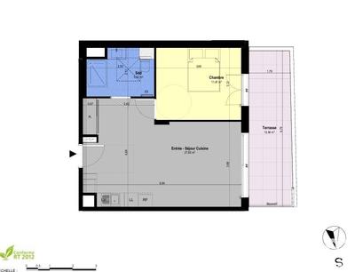 Appartement - 44 m² - 2 pièces