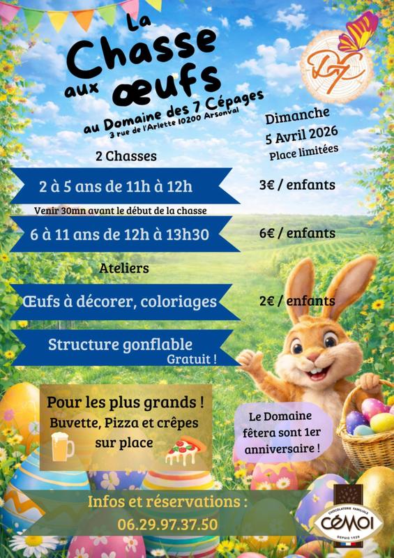 Chasse aux oeufs au Domaine des 7 Cépages