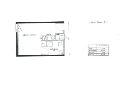 Appartement - 22 m² - 1 pièce