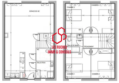 Appartement - 101 m² - 5 pièces