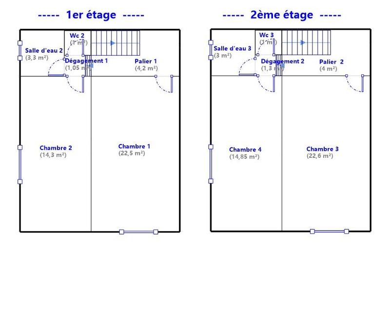 Maison de ville - 133 m² - 5 pièces