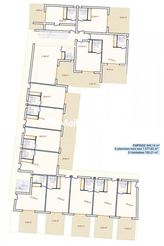 Terrain constructible - 1 820 m²