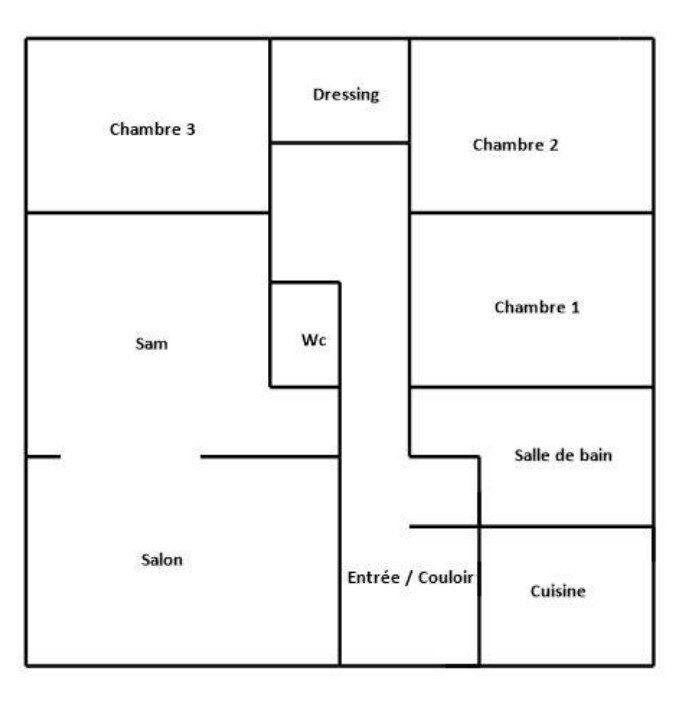 Appartement - 86 m² - 4 pièces