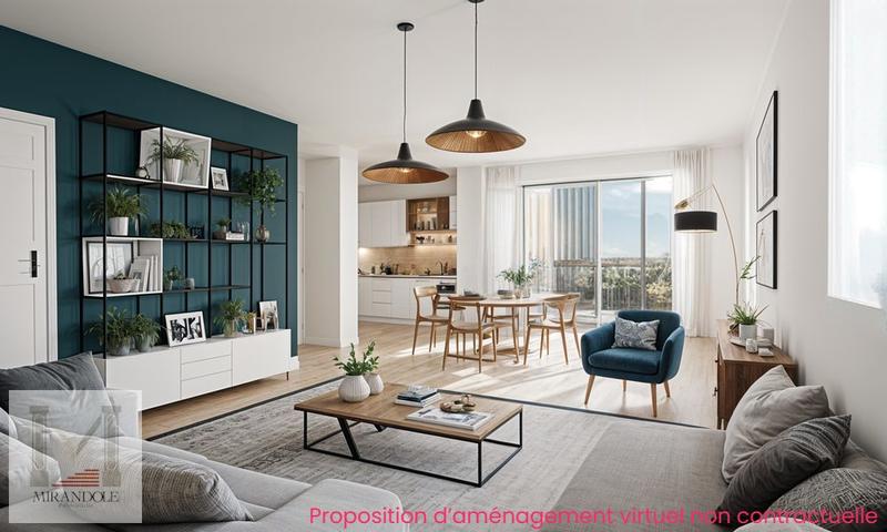 Appartement - 52 m² - 2 pièces