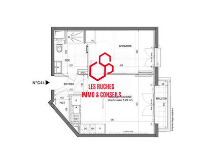 Appartement - 41 m² - 2 pièces