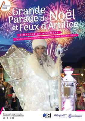 Grande parade du père Noël et feu d'artifice