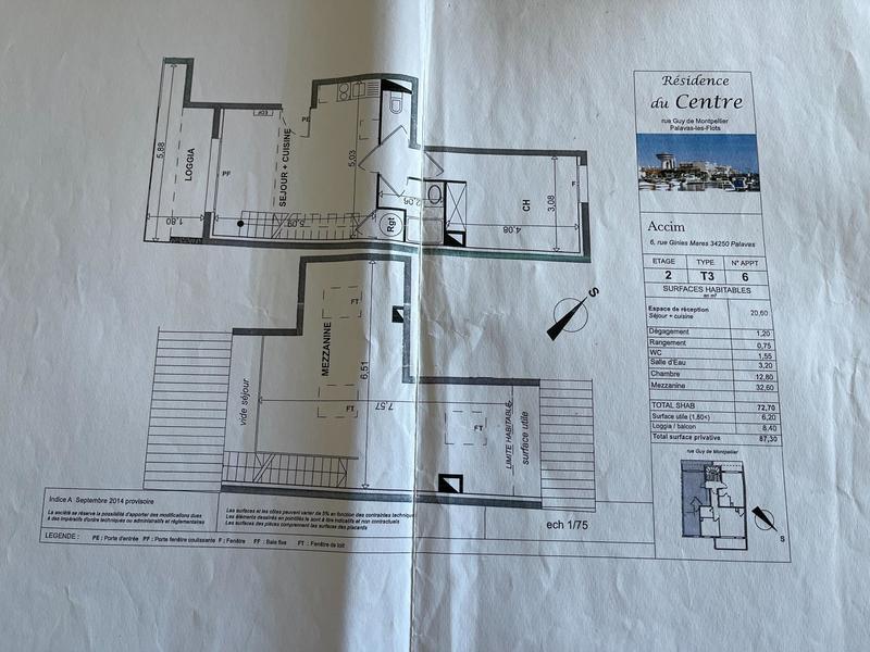 Appartement - 68 m² - 3 pièces