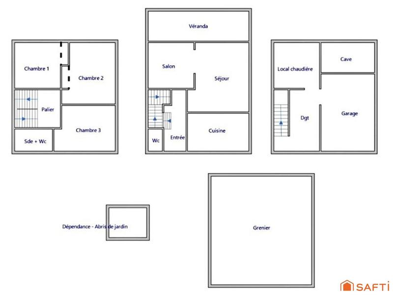 Maison - 91 m² - 4 pièces