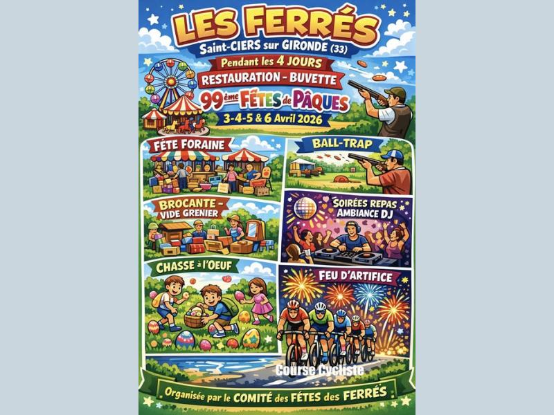 Fetez Pâques avec le comité des fêtes des Ferrés !