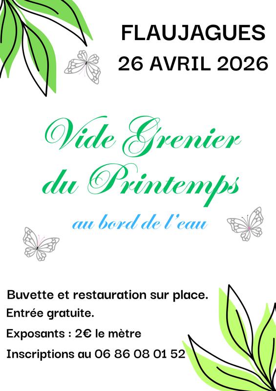 Vide grenier du printemps