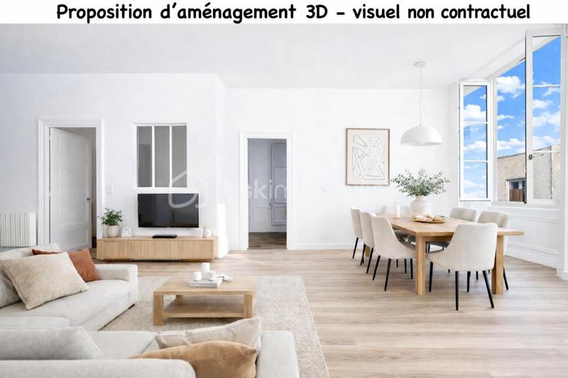 Appartement bourgeois - 86 m² - 3 pièces