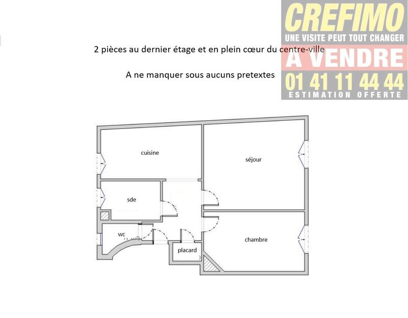 Appartement - 45 m² - 2 pièces