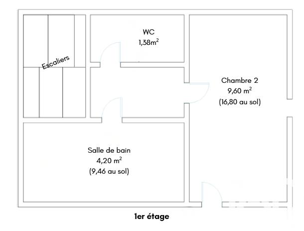 Maison - 75 m² - 3 pièces