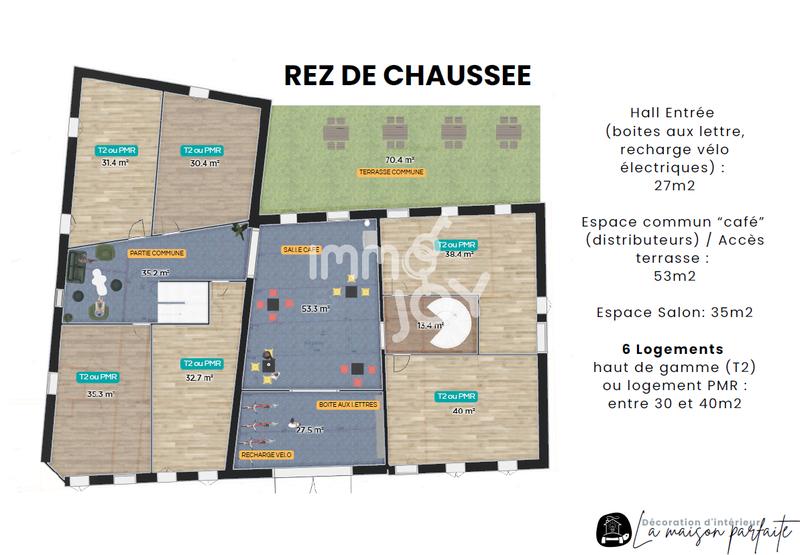 Immeuble - 1 600 m²