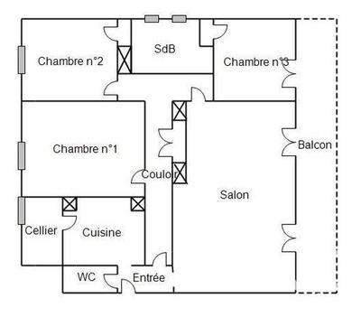 Appartement - 88 m² - 4 pièces