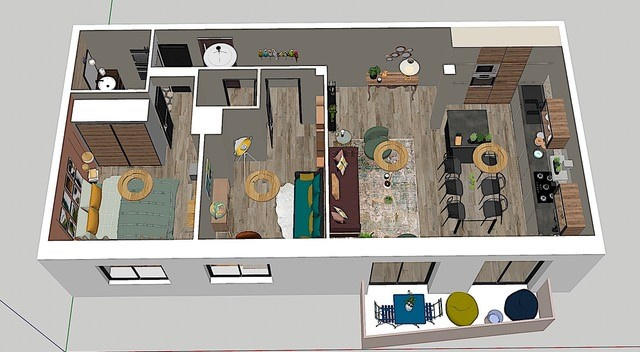 Appartement - 65 m² - 4 pièces