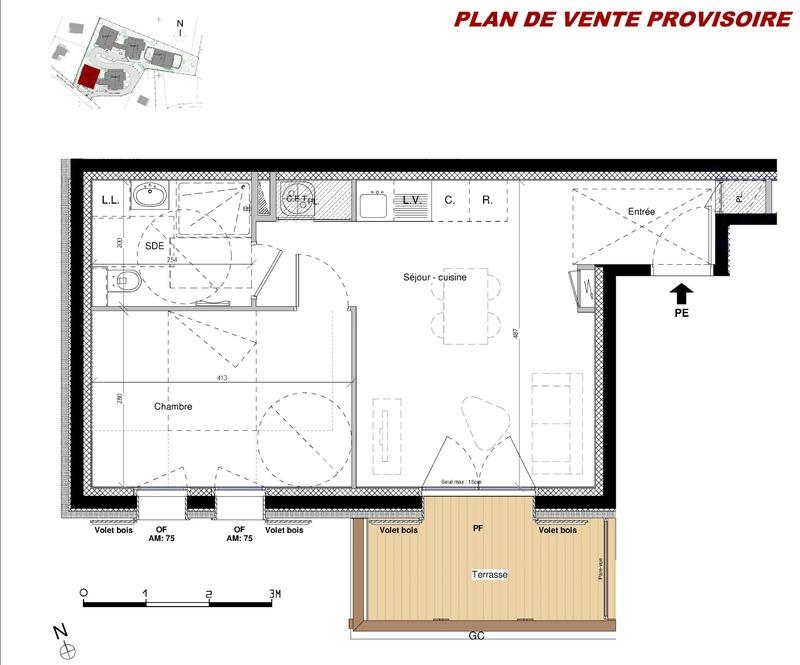 Appartement - 41 m² - 2 pièces