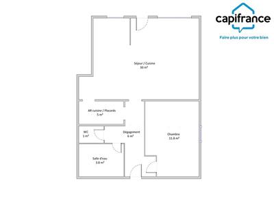 Appartement - 58 m² - 2 pièces