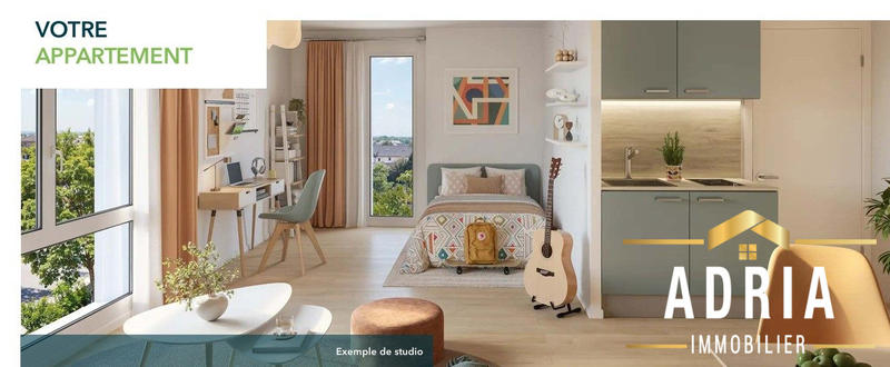 Appartement - 20 m² - 1 pièce