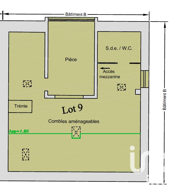 Appartement - 50 m² - 2 pièces