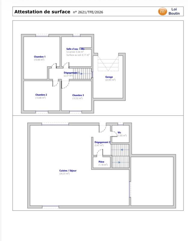 Maison - 82 m² - 4 pièces