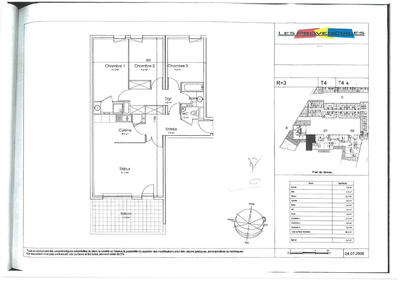 Appartement - 80 m² - 4 pièces