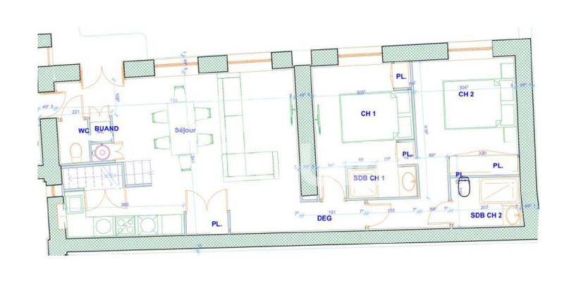 Appartement - 77 m² - 3 pièces