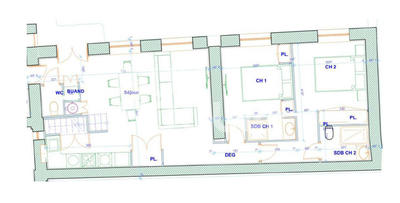 Appartement - 77 m² - 3 pièces