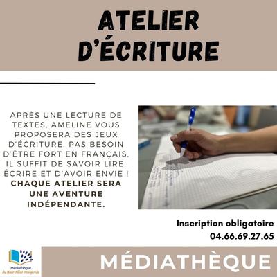 Ateliers d'Écriture