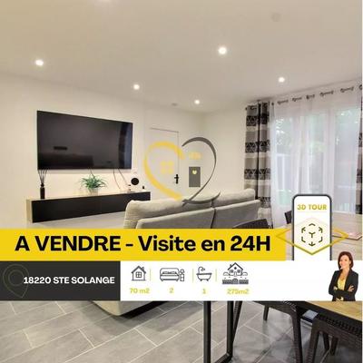 Maison - 70 m² - 3 pièces