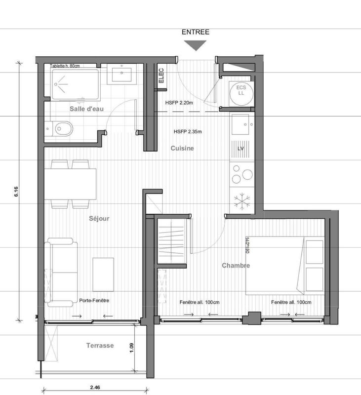 Appartement - 31 m² - 2 pièces