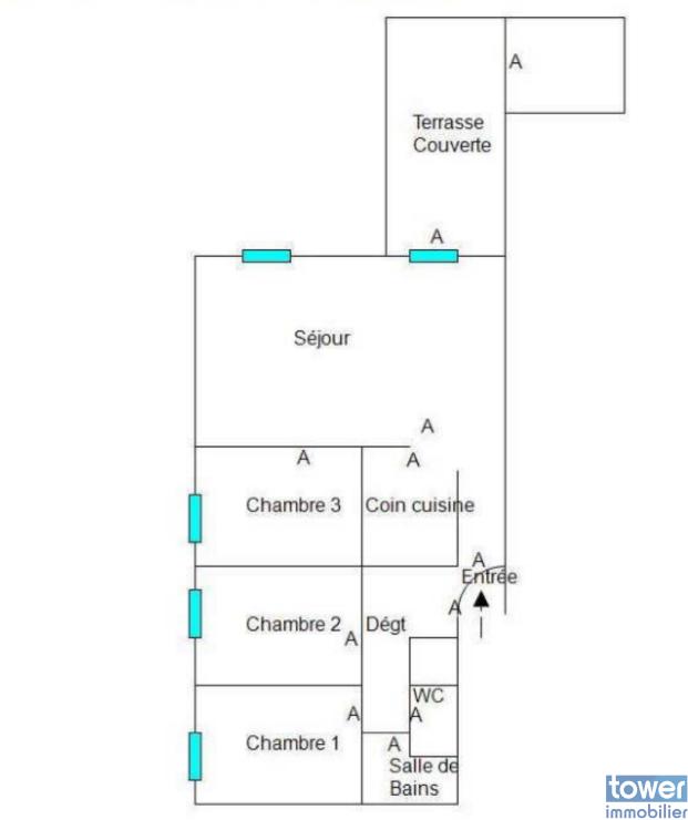 Appartement - 94 m² - 4 pièces