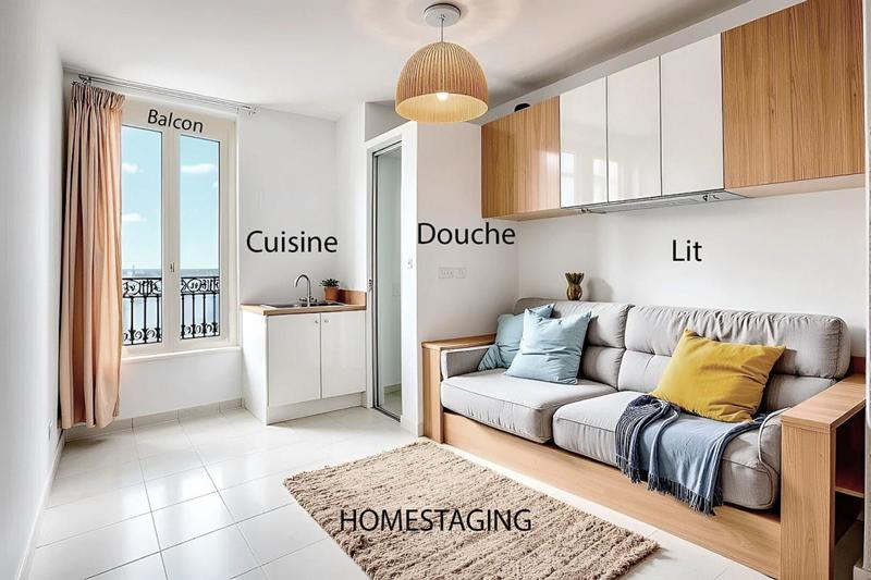 Appartement - 8 m² - 1 pièce