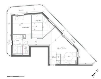 Appartement - 93 m² - 4 pièces