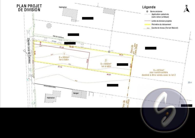 Terrain - 1 110 m²