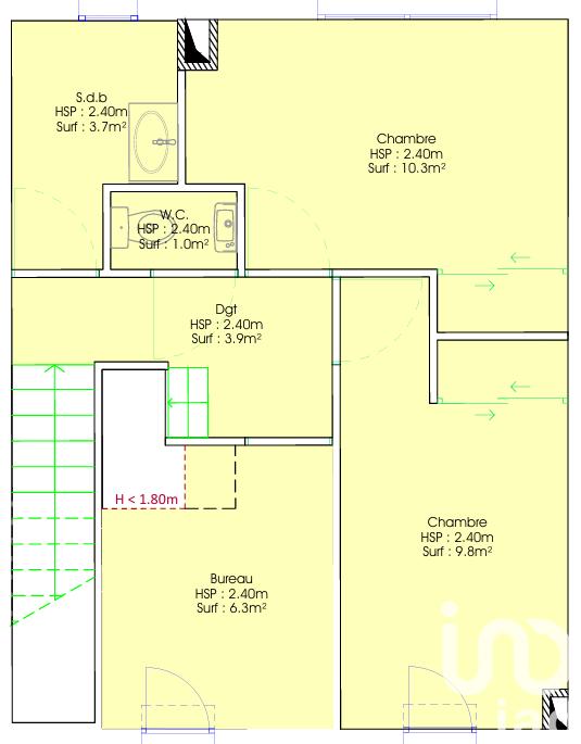 Maison - 85 m² - 4 pièces