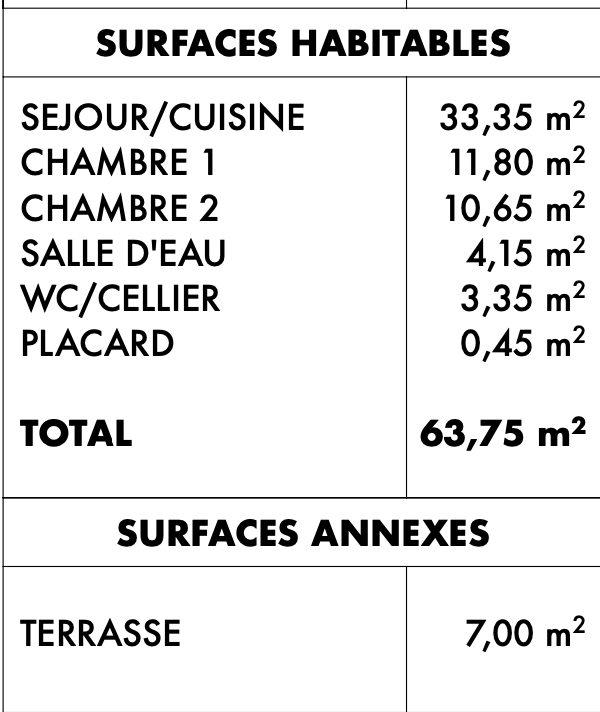 Maison contemporaine - 64 m² - 3 pièces