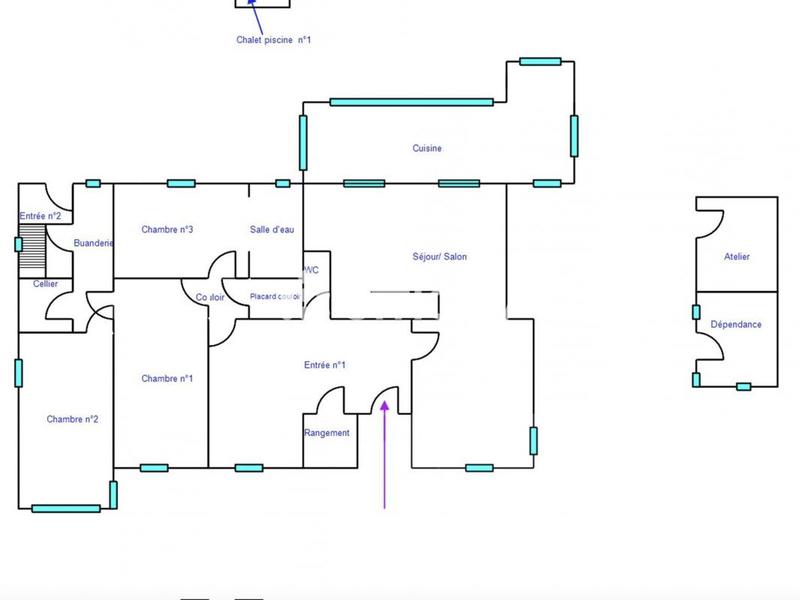 Maison - 164 m² - 8 pièces