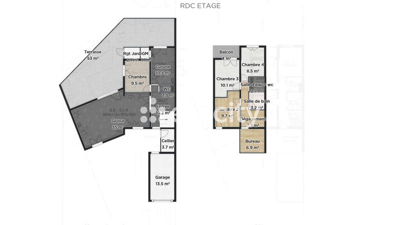 Pavillon - 104 m² - 5 pièces