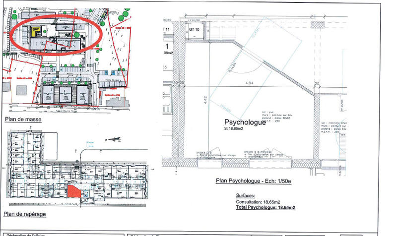 Bureau - 18 m² - 1 pièce