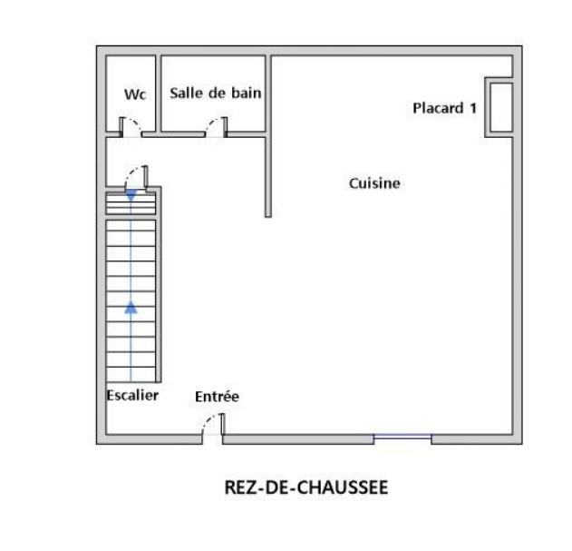 Maison de ville - 55 m² - 3 pièces