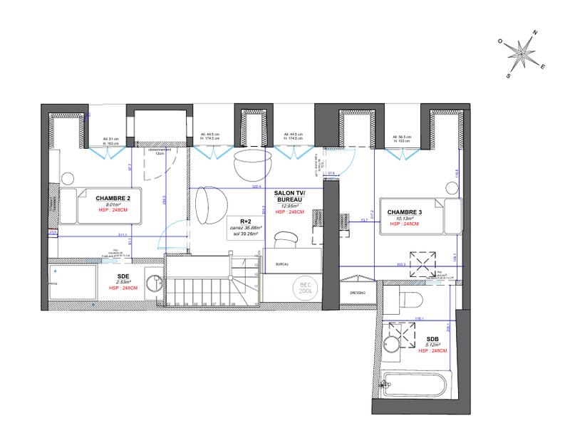 Appartement - 104 m² - 4 pièces