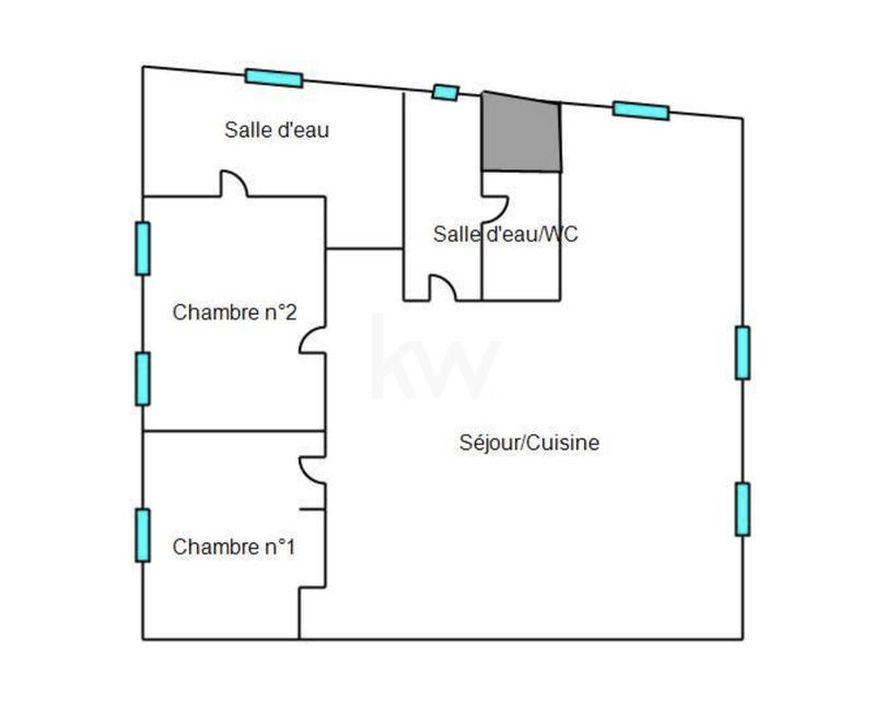 Appartement - 70 m² - 3 pièces