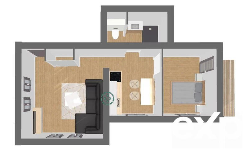 Appartement - 45 m² - 2 pièces