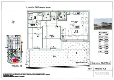 Appartement - 64 m² - 3 pièces