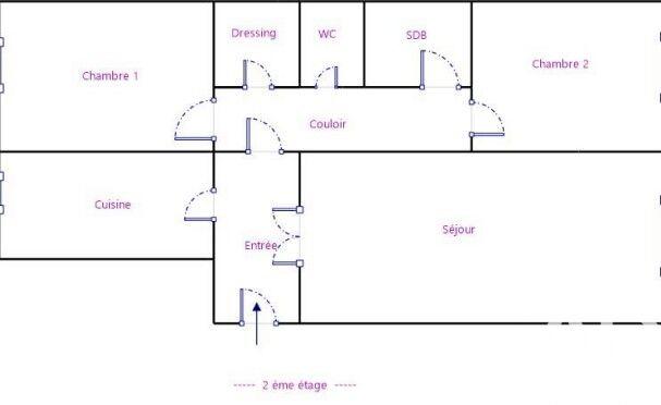 Appartement - 68 m² - 3 pièces