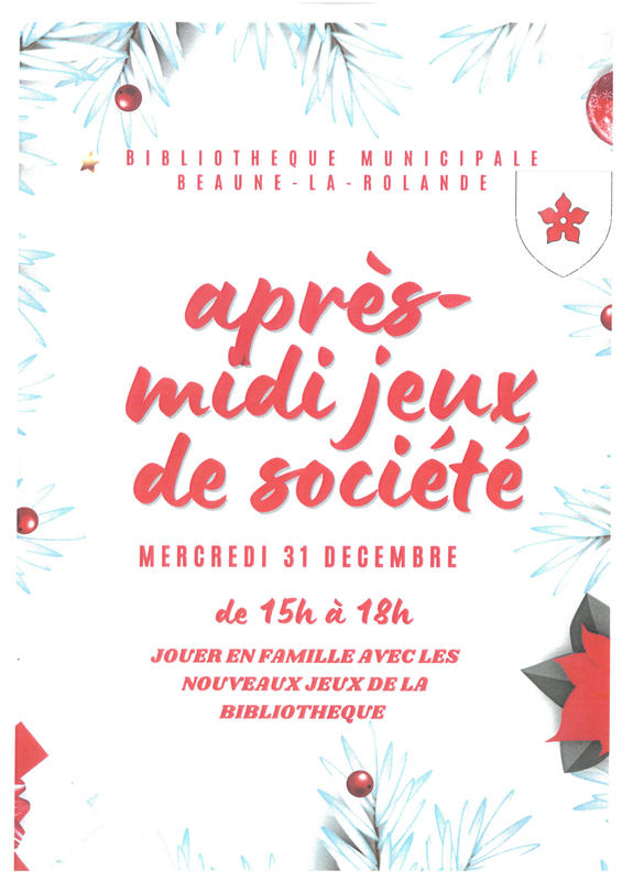 Après-midi jeux de société