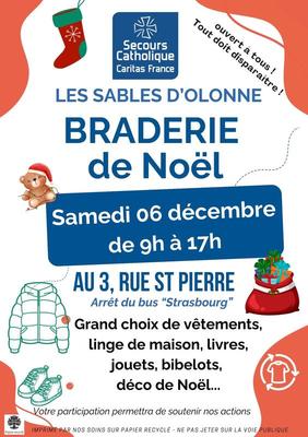 Braderie de noël du secours catholique
