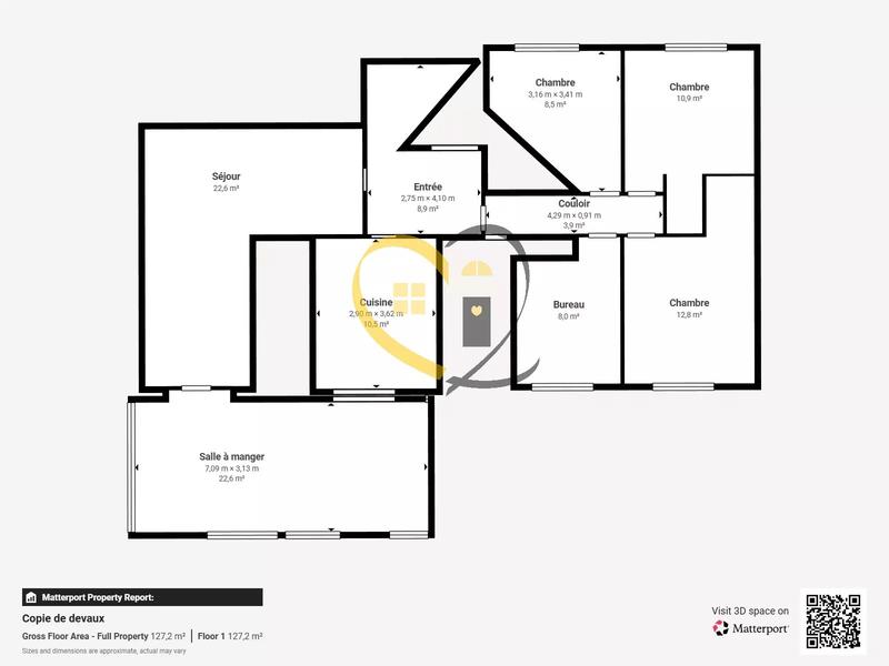 Maison de ville - 117 m² - 6 pièces